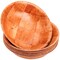 8 Pack Wooden Woven Salad Bowl, 8 Inch Stackable Round Wood Serving Bowl, Rustic Mixing Bowl for Salad, Fruits, Vegetables, Natural Birch Wood